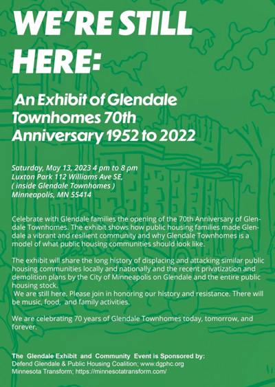 Glendale Townhomes 70th Anniversary