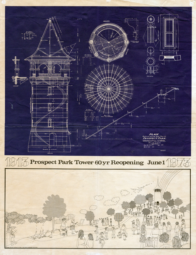 Tower Blueprint - 60th anniversary, 1973
